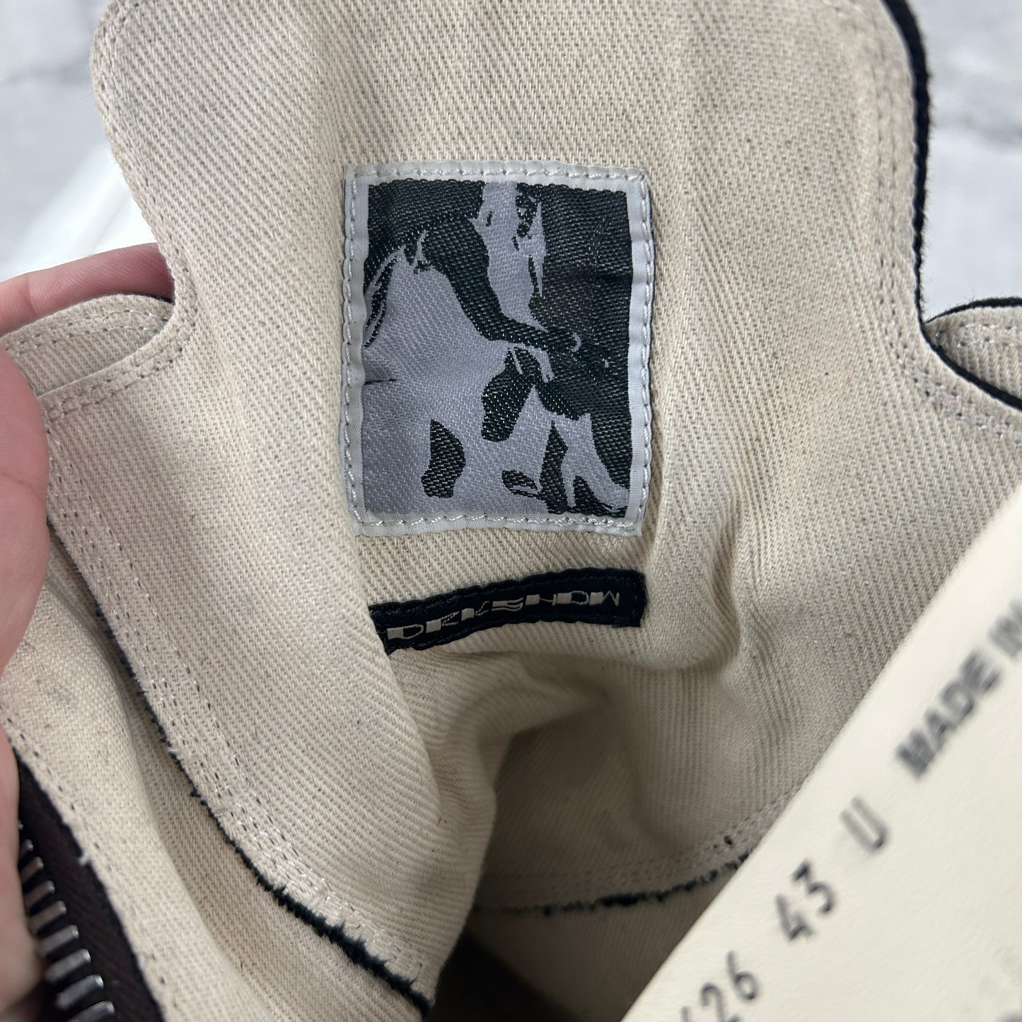 Rick Owens Lido DRKSHDW High Black Milk - view 9
