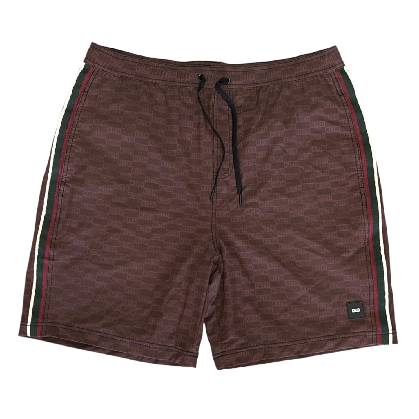 Kith Monogram All Over Stripe Swim Trunk Shorts