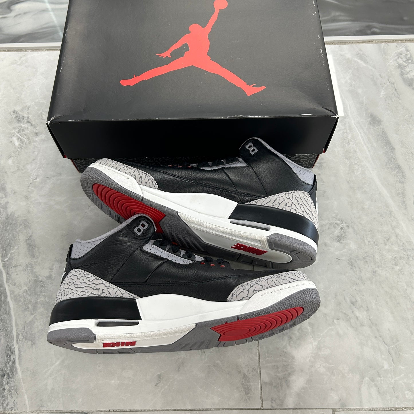 Air Jordan 3 Retro OG Black Cement 2024 (USED)