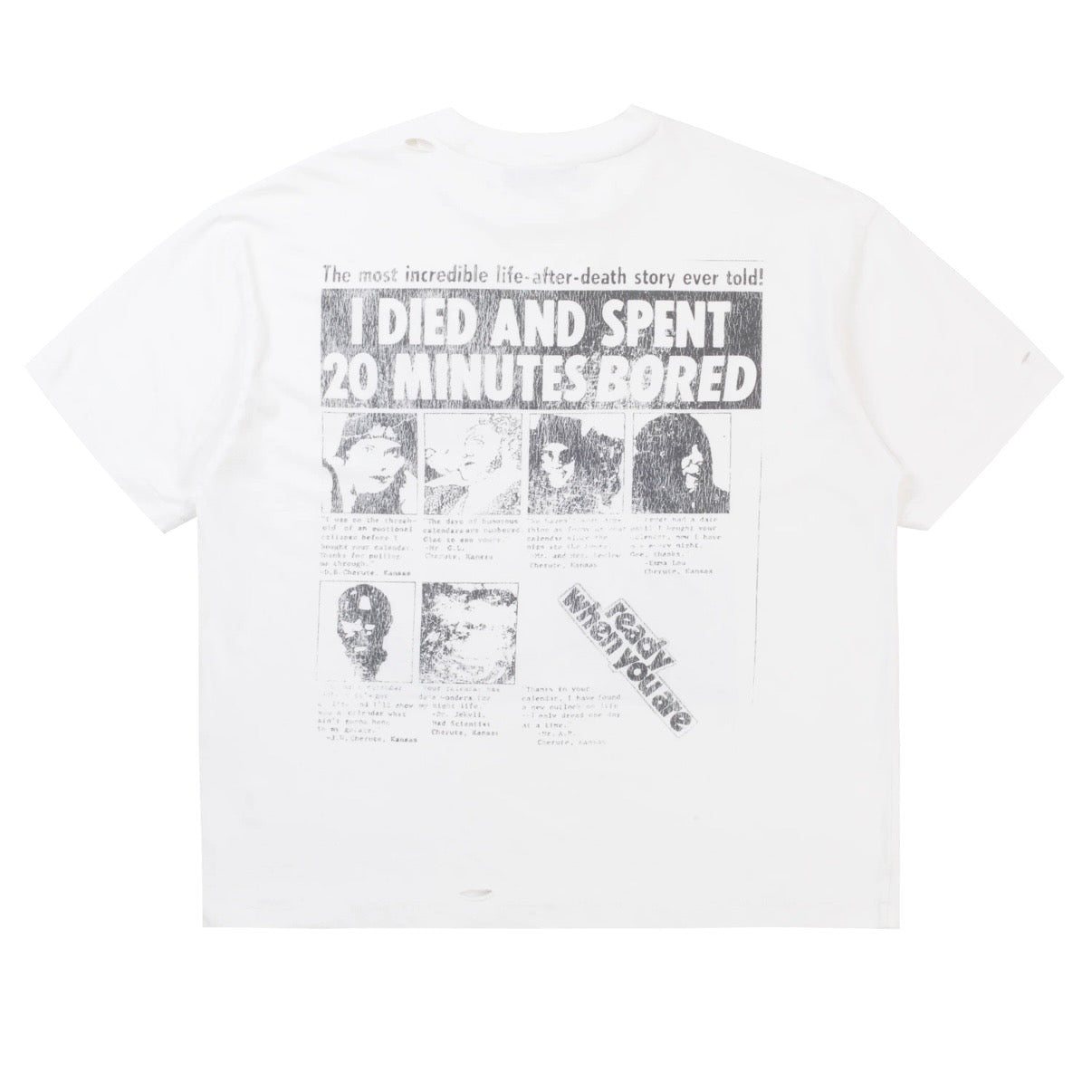 Boredom Kills Purpose Tee White