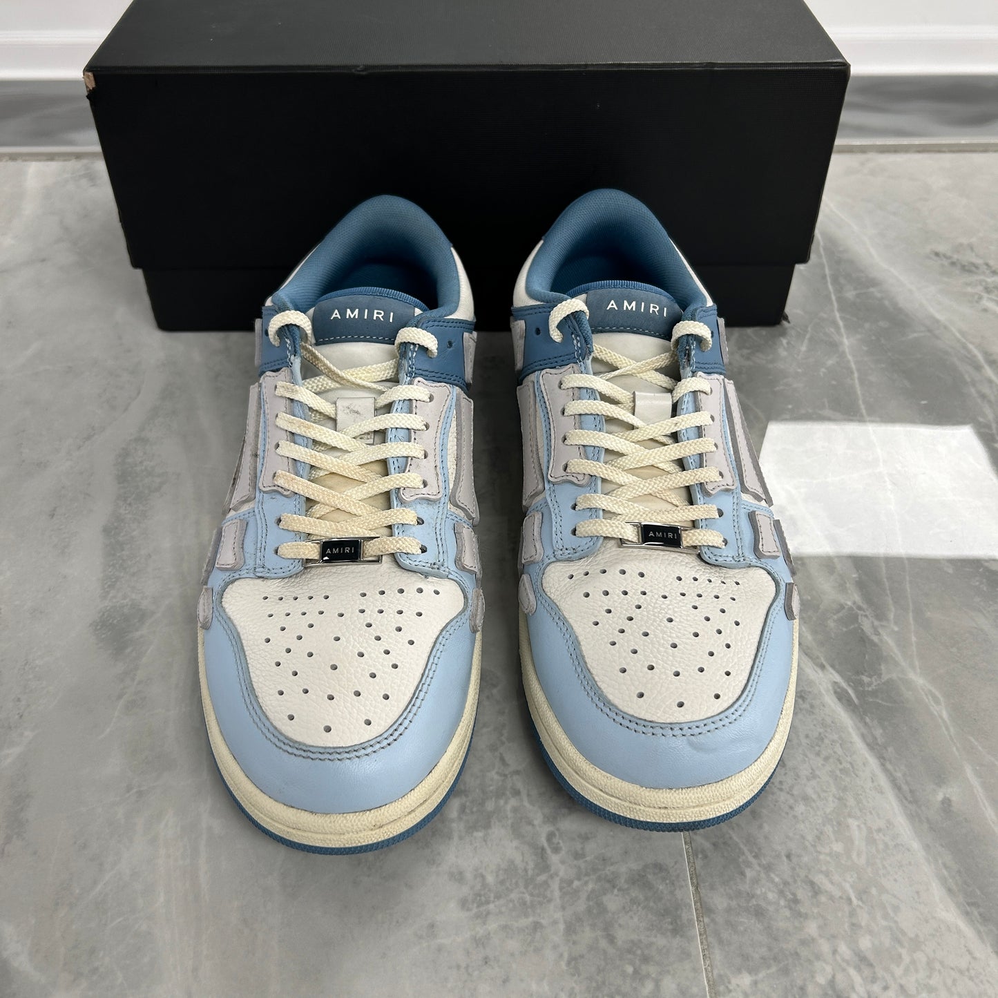 Amiri Skel Top Low 'Two-Tone - Blue White' (USED)