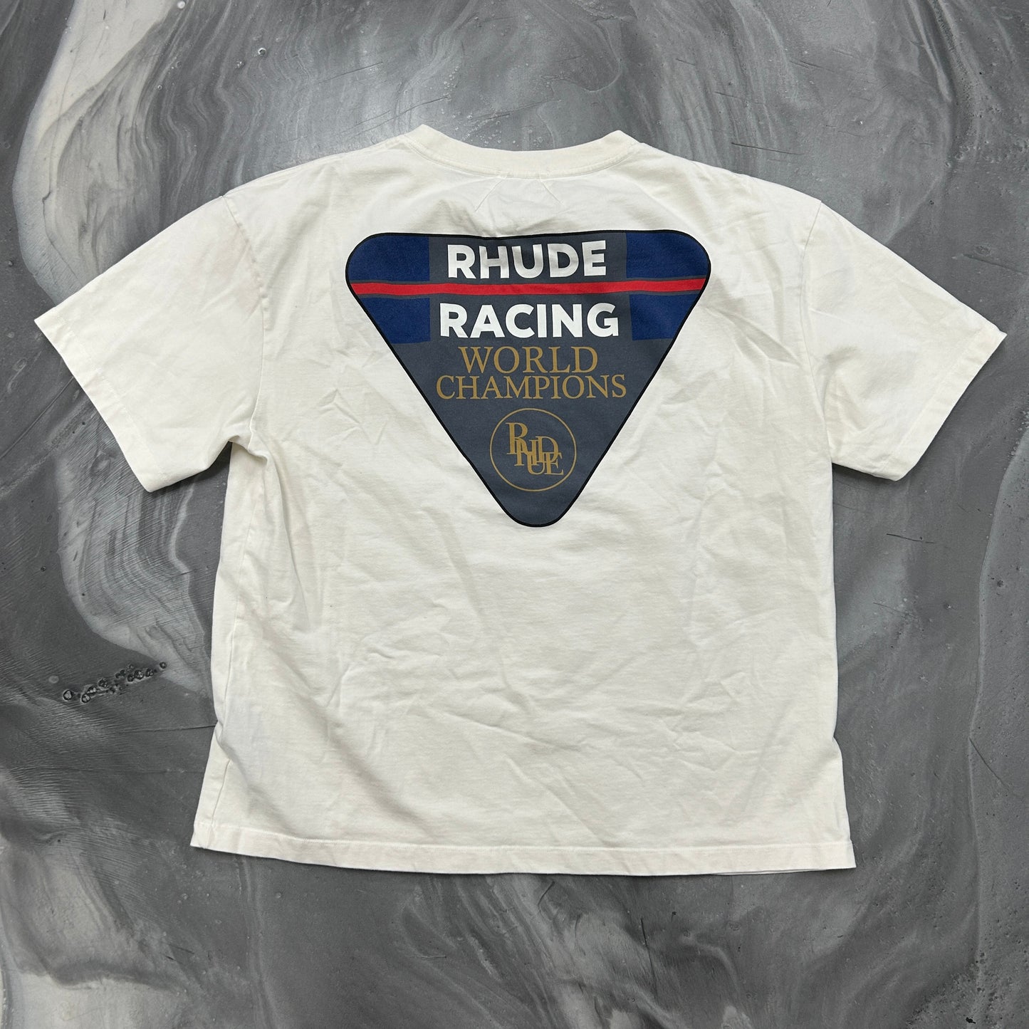 Rhude Race Patch Tee 'White'