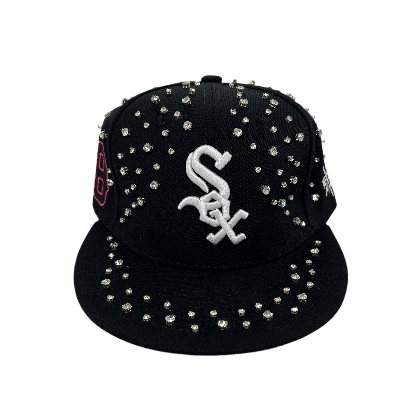 Retrovert Black Embelished Sox Hat