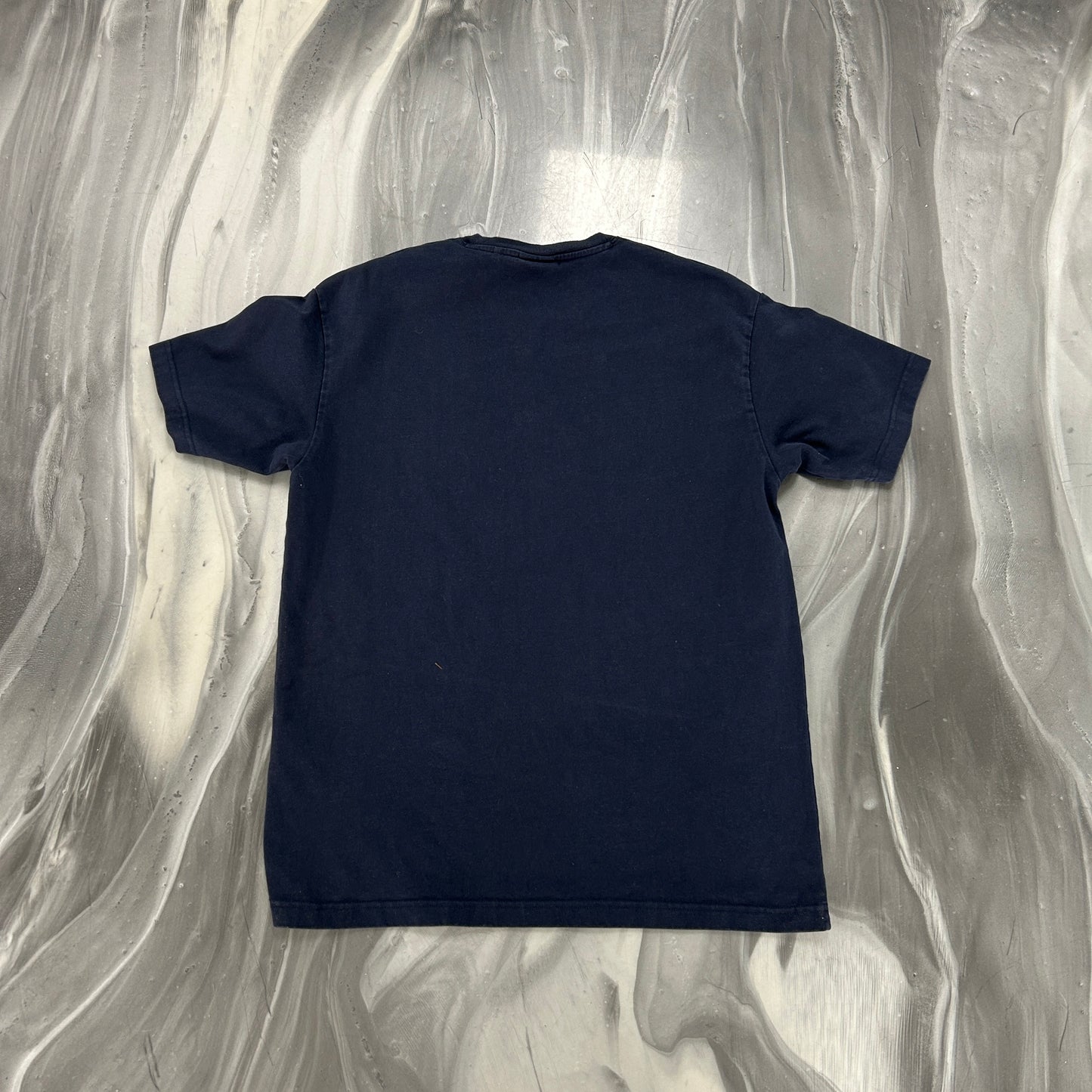 Kith For Major League Baseball New York Yankees Icon Script Box Tee Navy