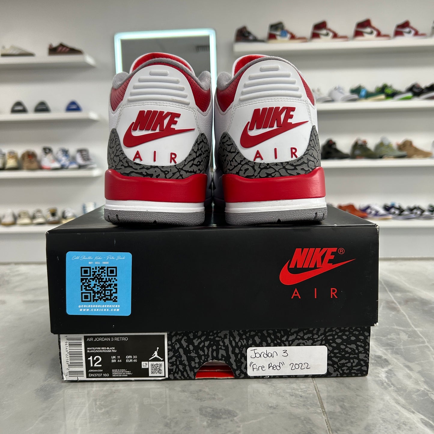 Air Jordan 3 Retro Fire Red 2022 (Used)