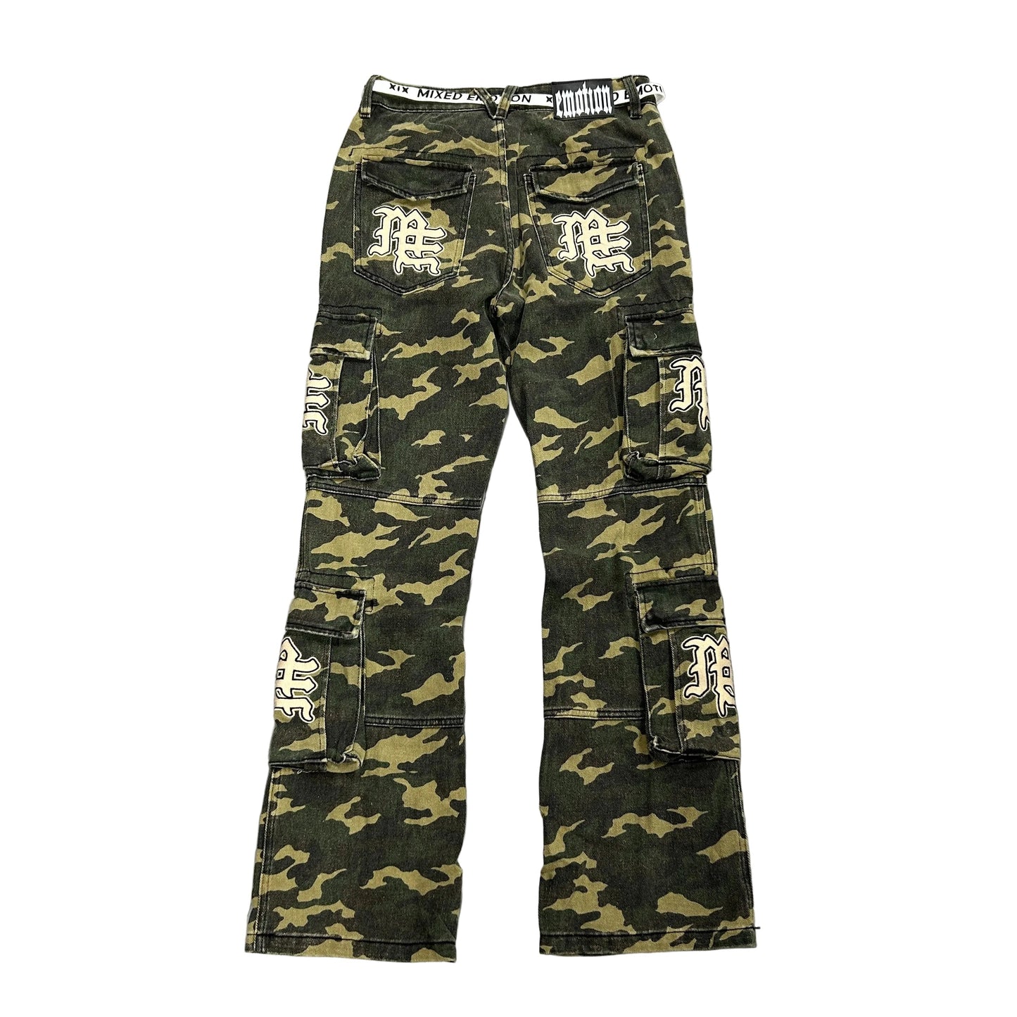 MIXED EMOTION ME CAMO CARGO PANTS