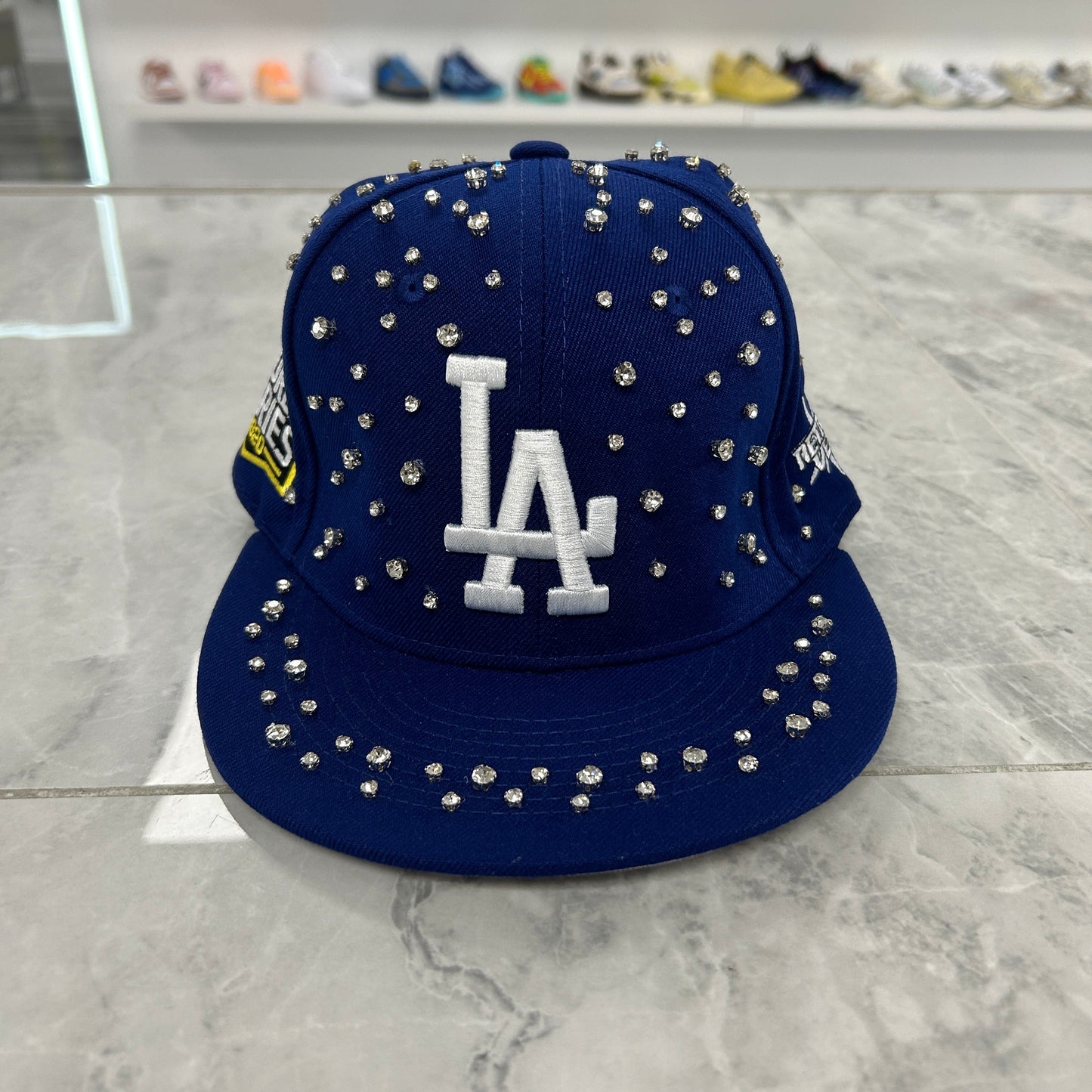 Retrovert Blue Embelished LA Hat