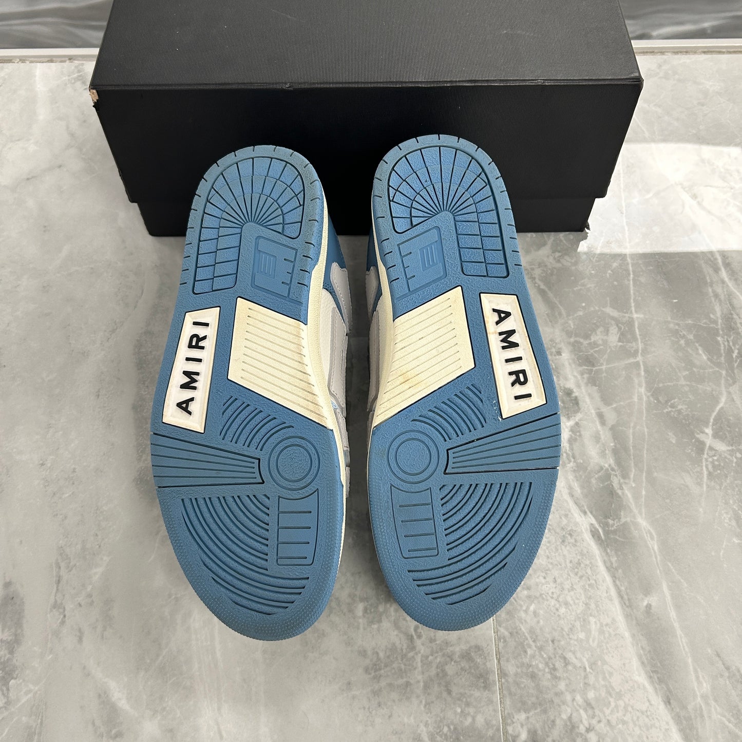 Amiri Skel Top Low 'Two-Tone - Blue White' (USED)