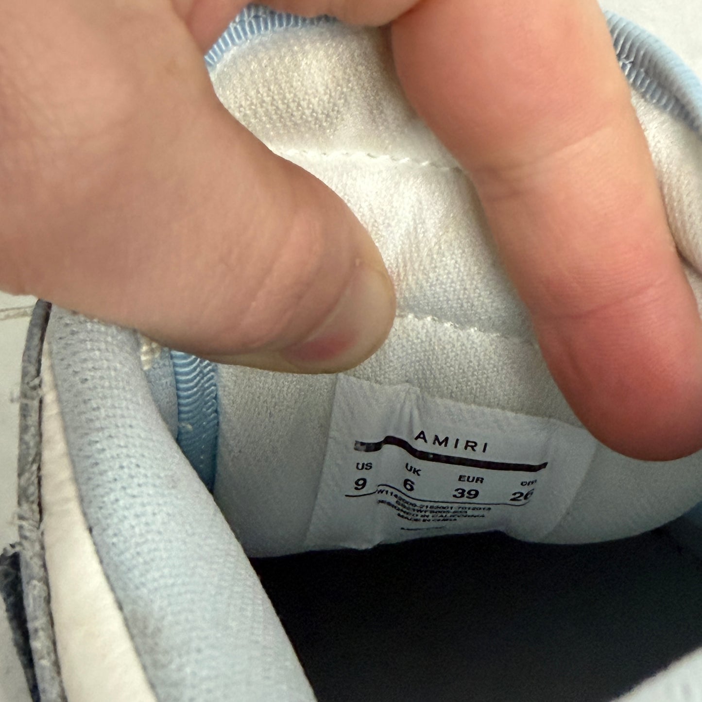 Amiri Skel Top Low Baby Blue (Used)(No Box)