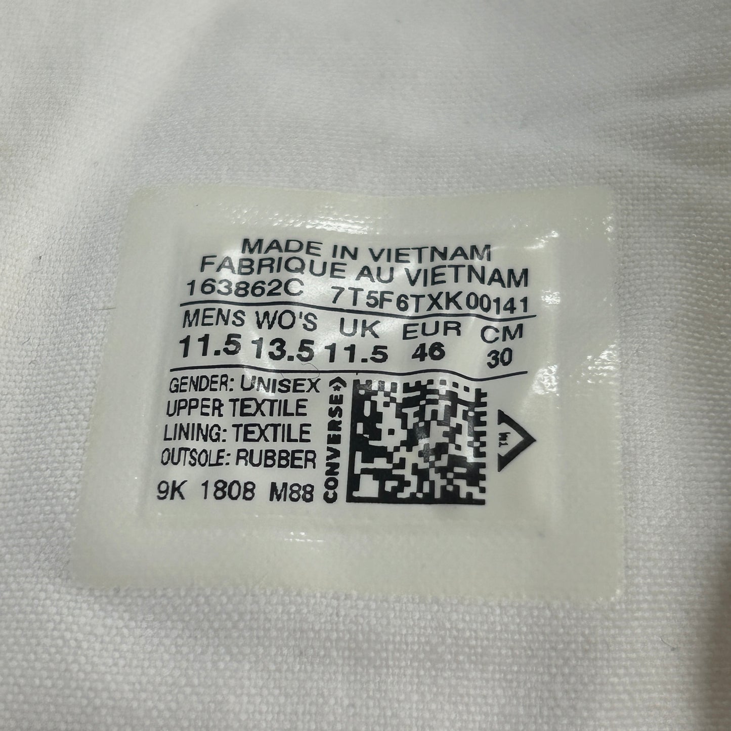 Converse Chuck Taylor All Star 70 Hi Off-White (USED NO BOX)