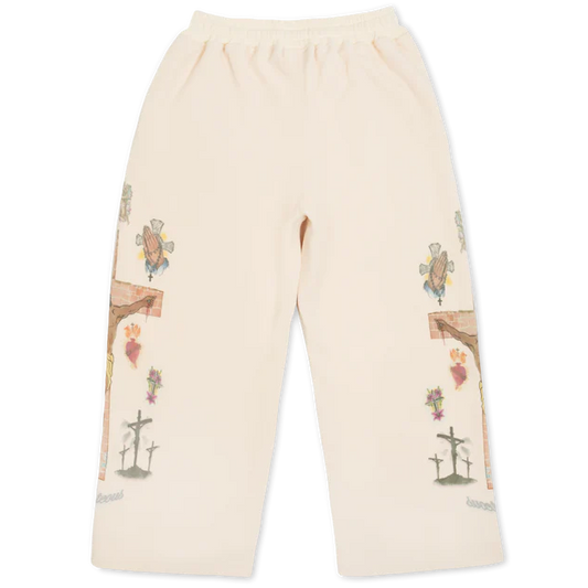 Righteous Ultimate Sacrifice Thermal Sweatpants Cream — back — Cold Shoulder Kicks Palm Beach