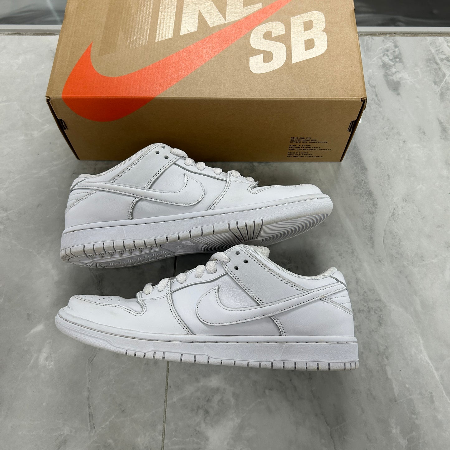 Nike SB Dunk Low Pro Triple White (USED)