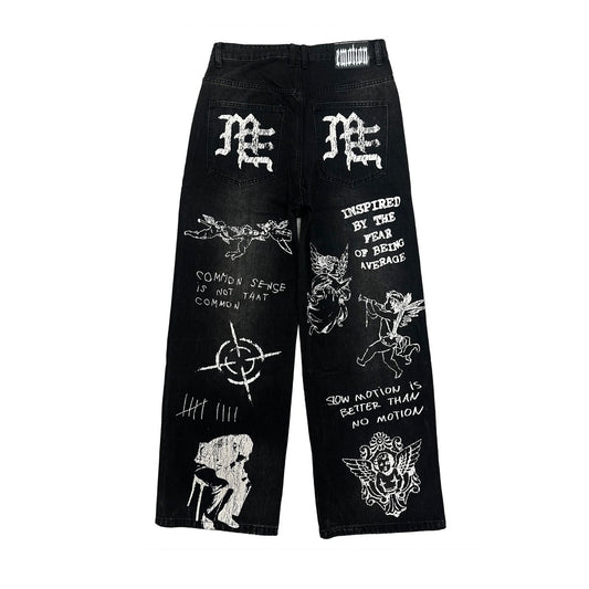 Mixed Emotion black canvas denim — view 2