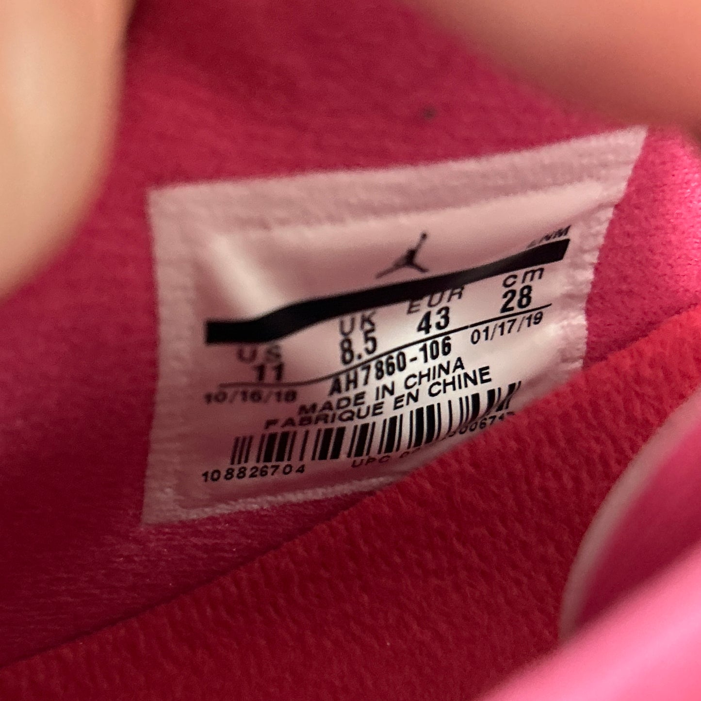 Jordan 11 Retro Low Pink Snakeskin (2019) (USED NO BOX)