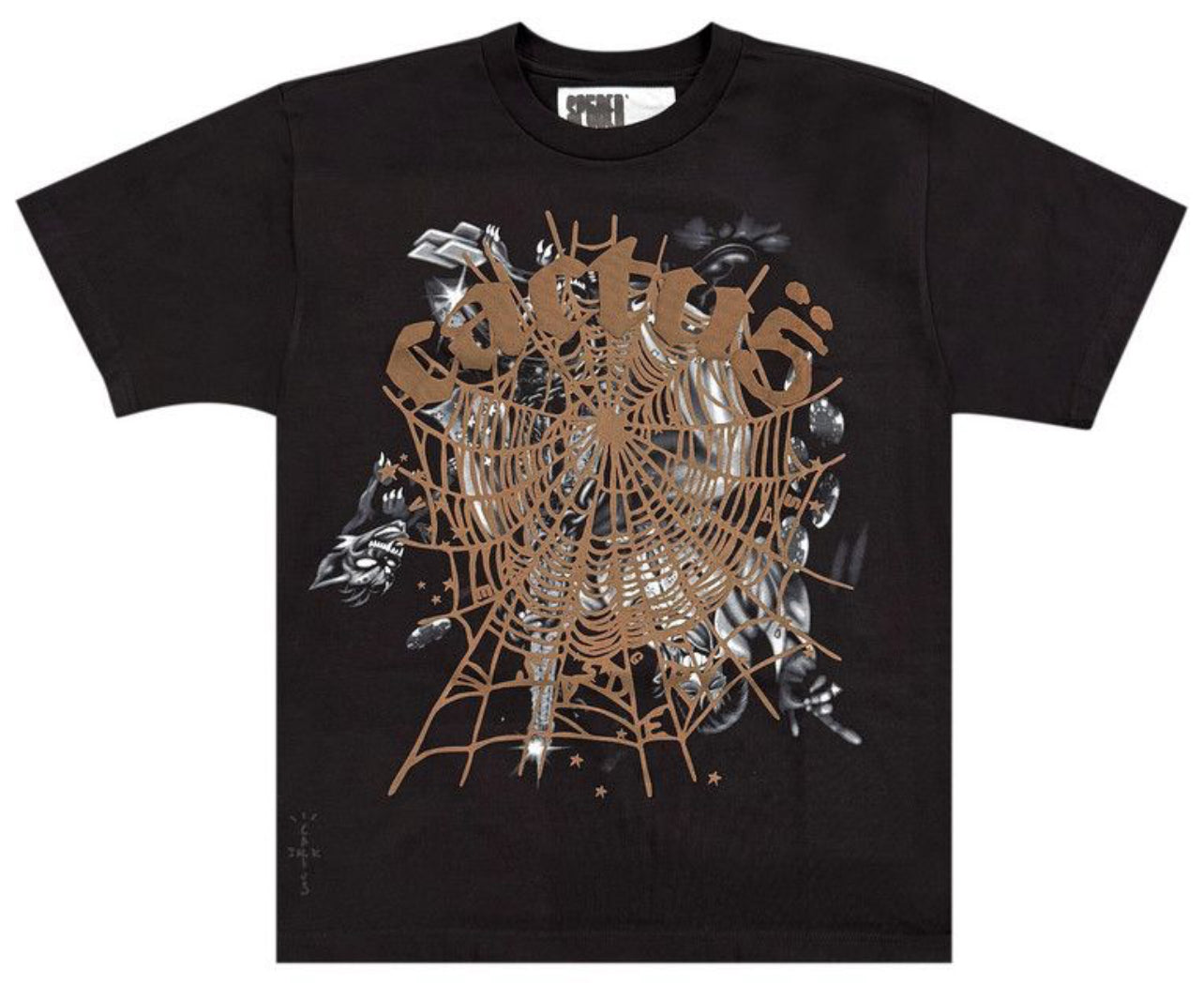 Cactus Jack by Travis Scott x Sp5der Airbrush Tee 'Black'
