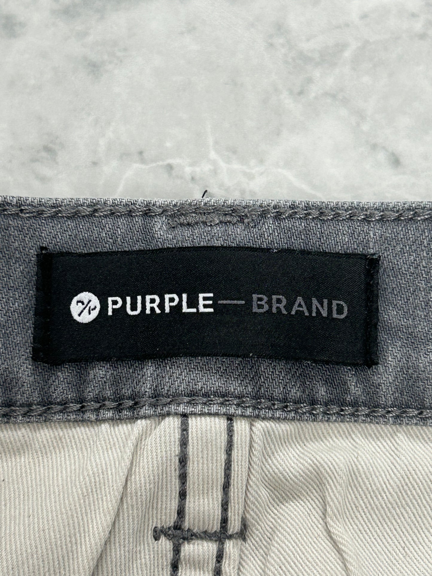 Purple Brand P001 Black Light Wax Skinny Jeans