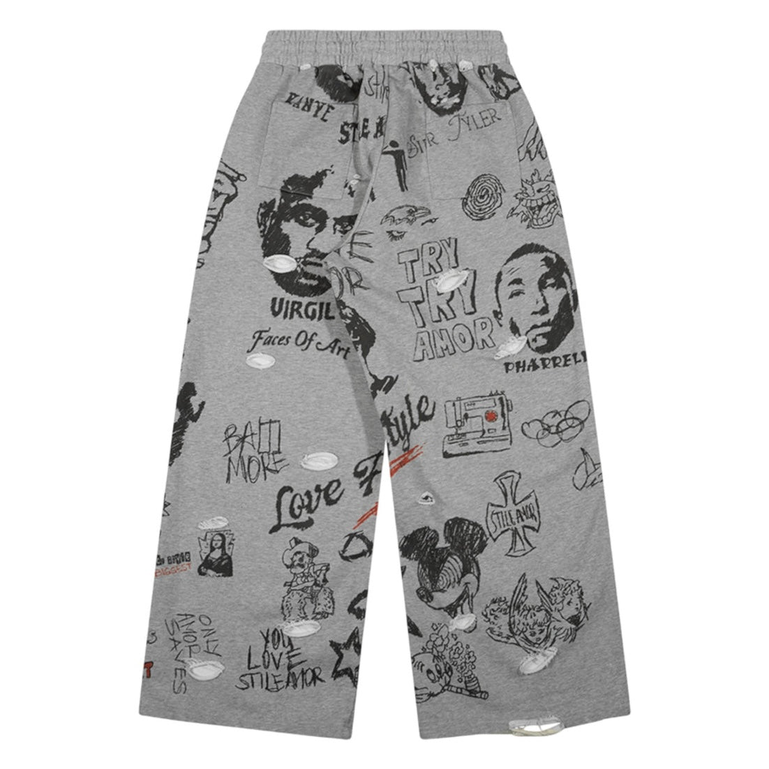 STILE DE AMOR GRAFFITI DI STORIA PANTS