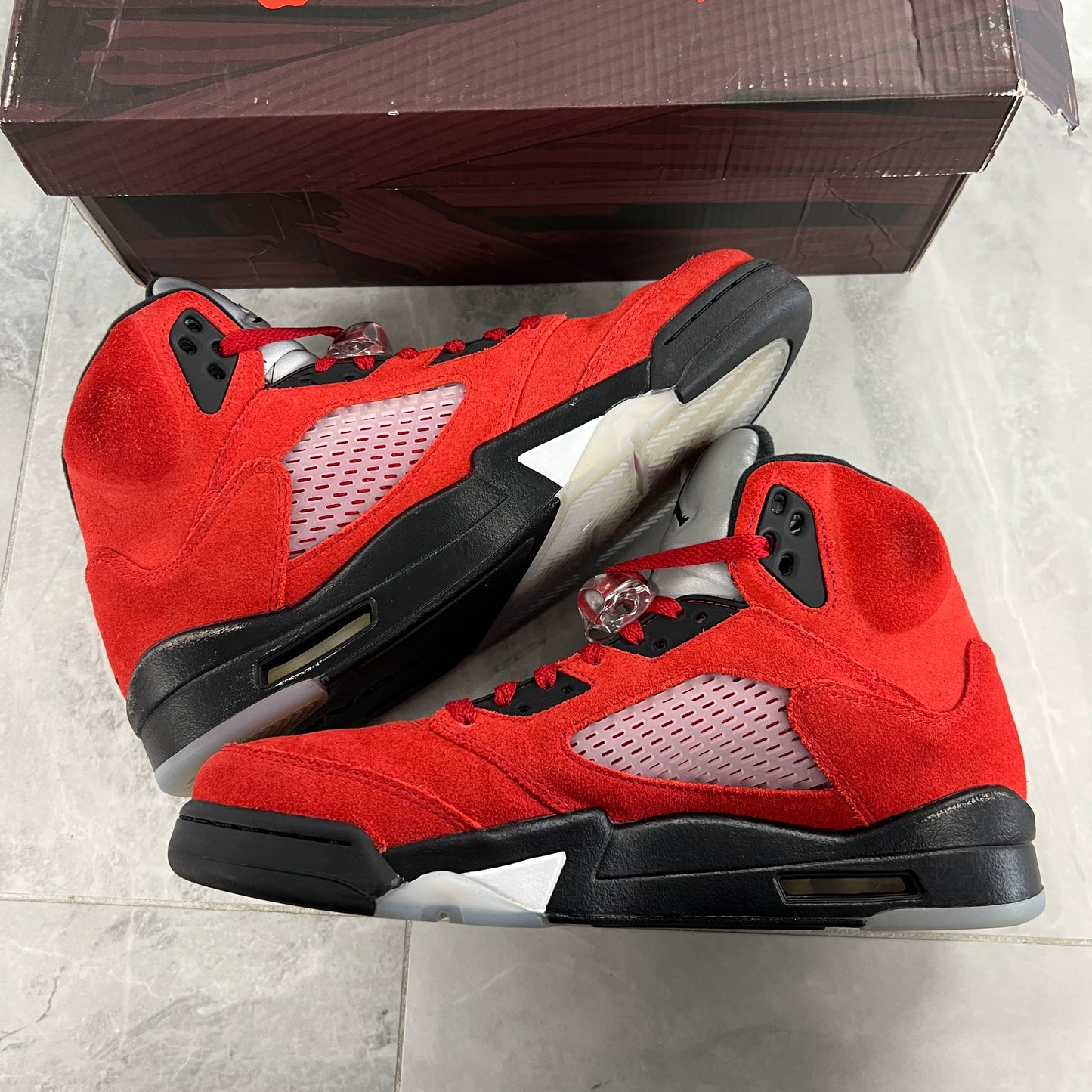 Jordan 5 Retro Raging Bull Red (2021)(Used)