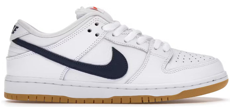 Nike SB Dunk Low Orange Label White Navy (USED)
