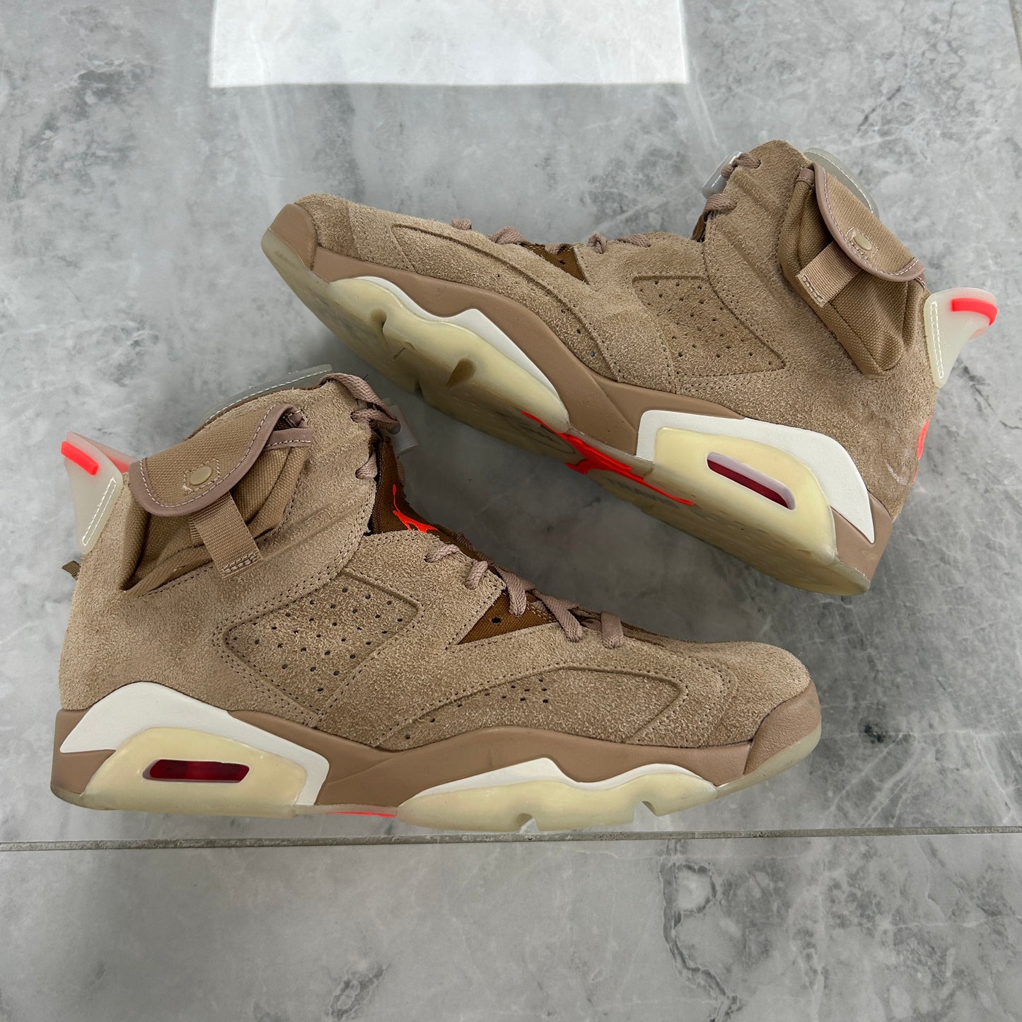 Travis Scott x Air Jordan 6 Retro British Khaki (Used)(No Box)