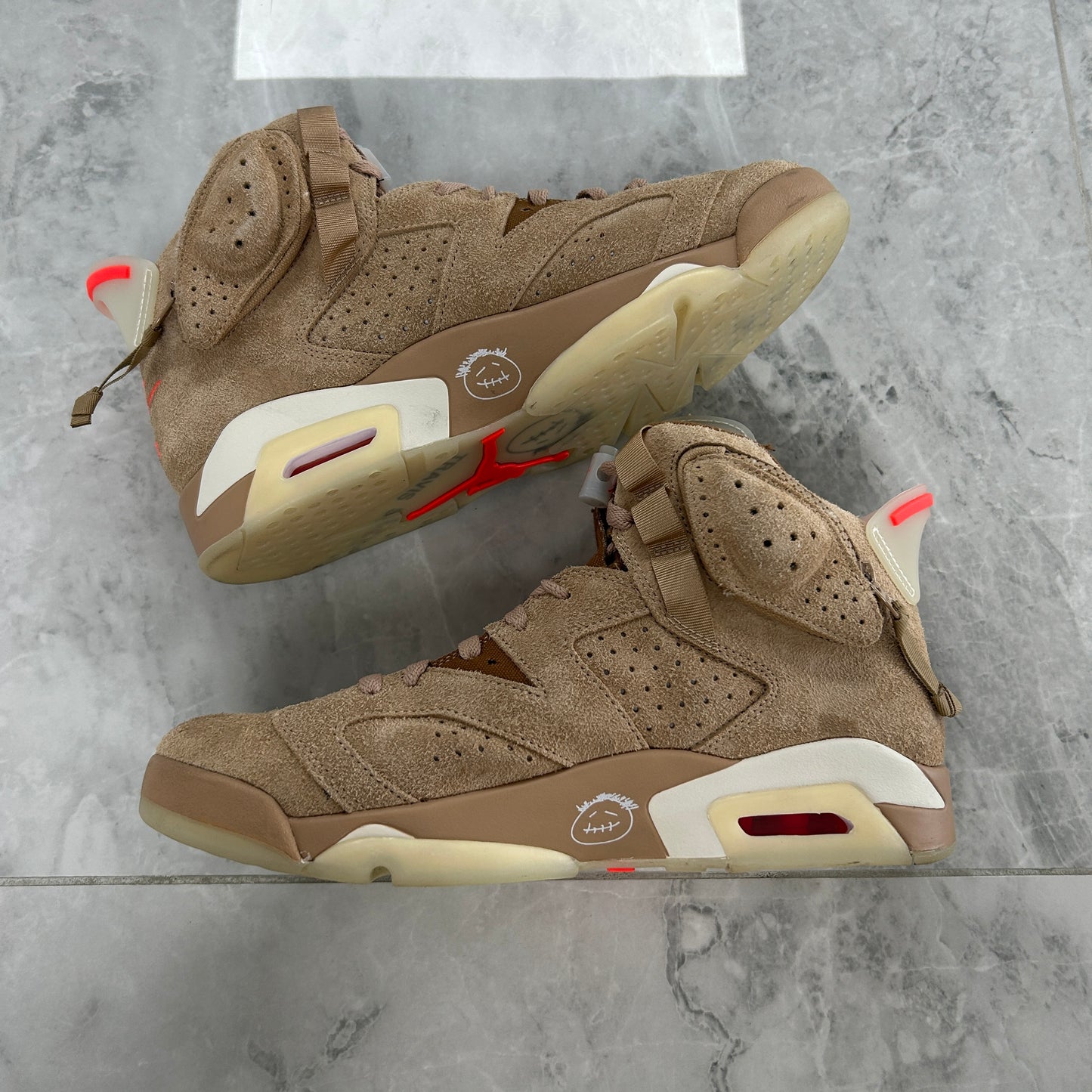 Travis Scott x Air Jordan 6 Retro British Khaki (Used)(No Box)