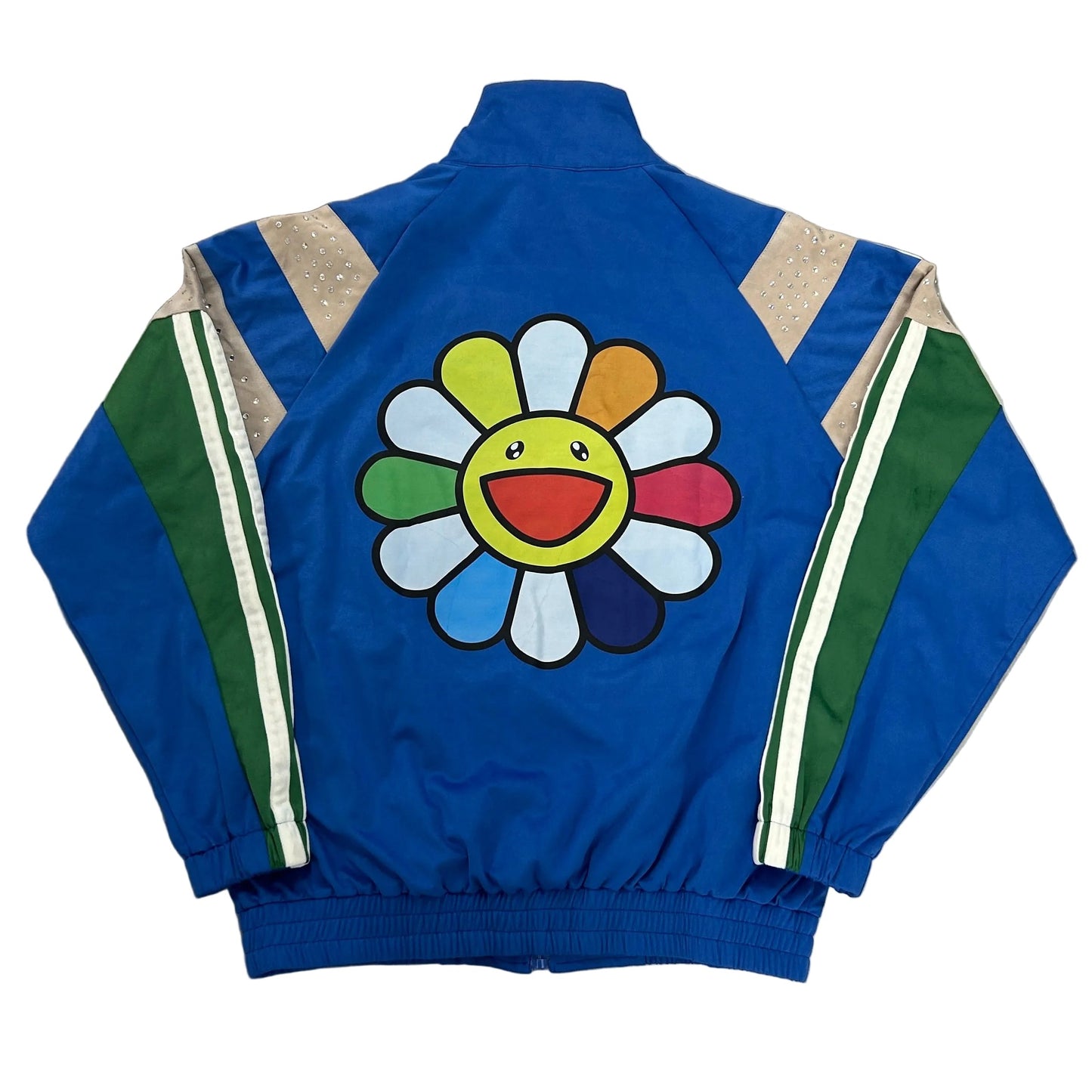Starboi velvet blue rhinestone track jacket — view 2