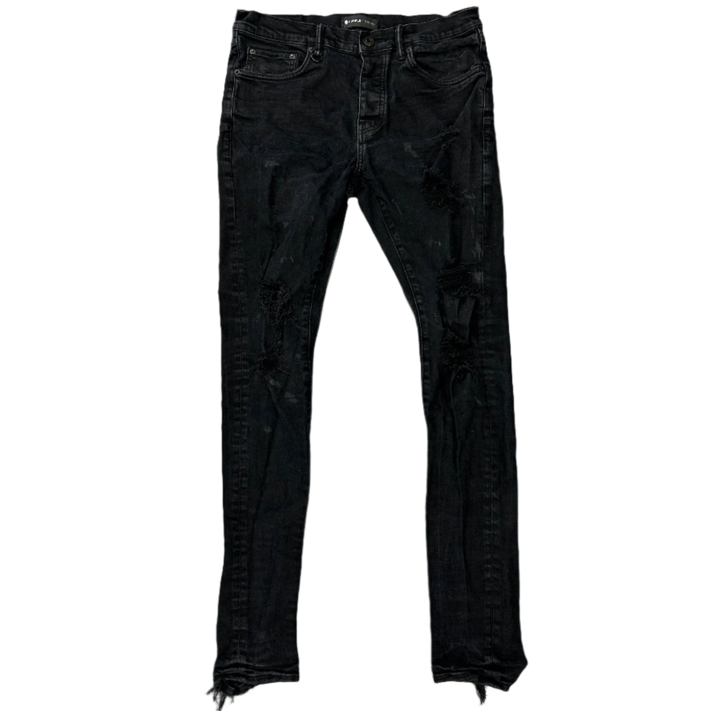 Purple Jeans P001 Black Distressed Jeans