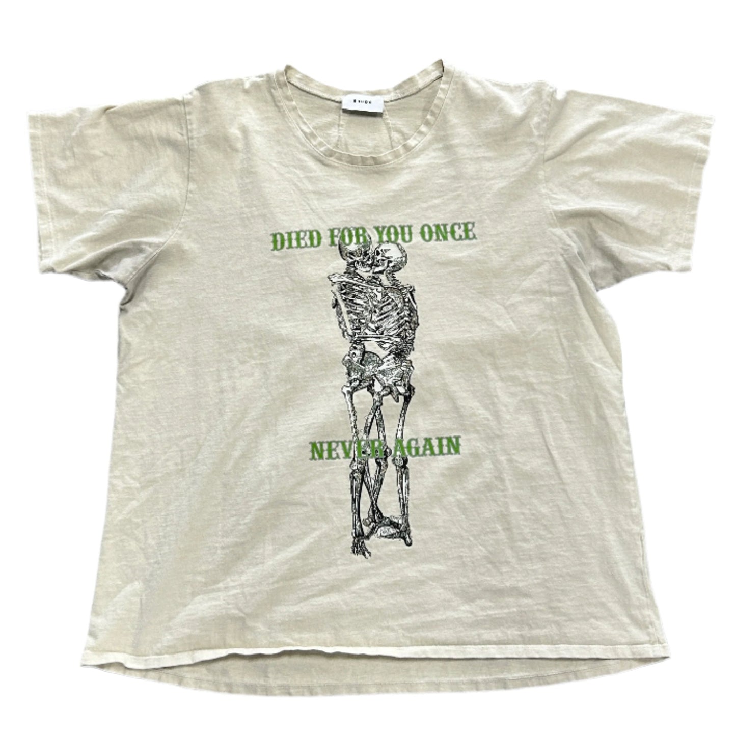 RHUDE Skeleton Cream Tee