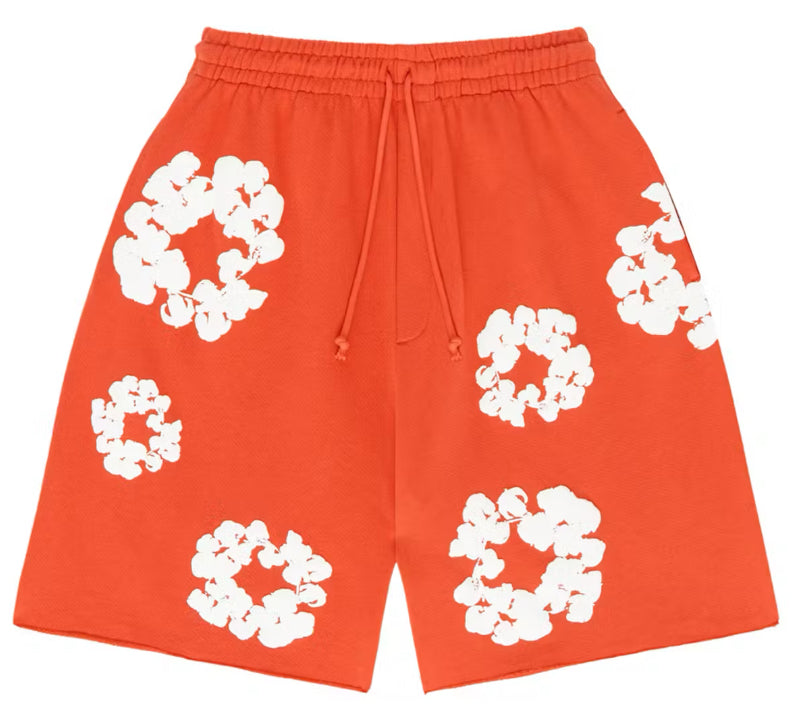 Denim Tears The Cotton Wreath Shorts Orange