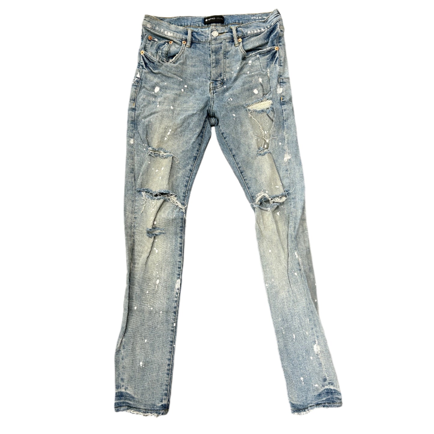 Purple Jeans P001 Blue Painter Jeans