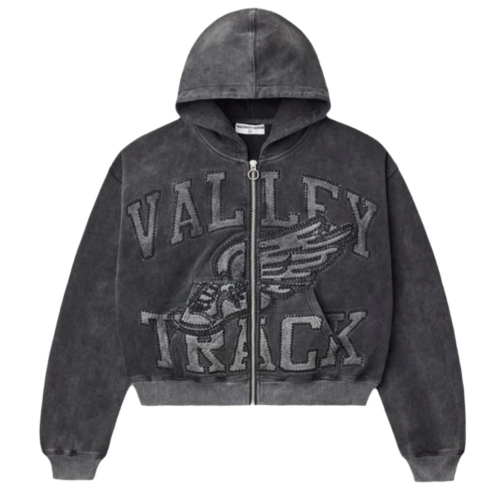 Vale Forever Track Zip Up Hoodie Black
