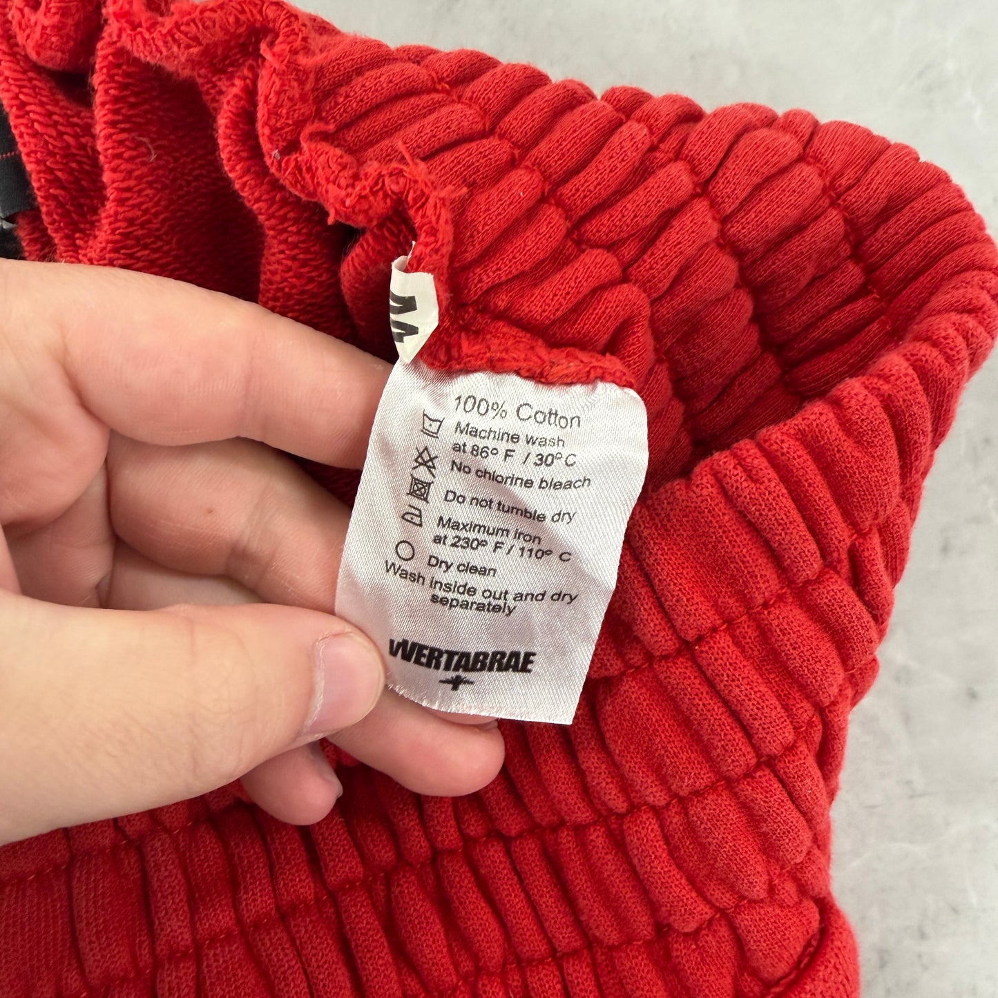 Vertabrae Crystal Sweatpants Red