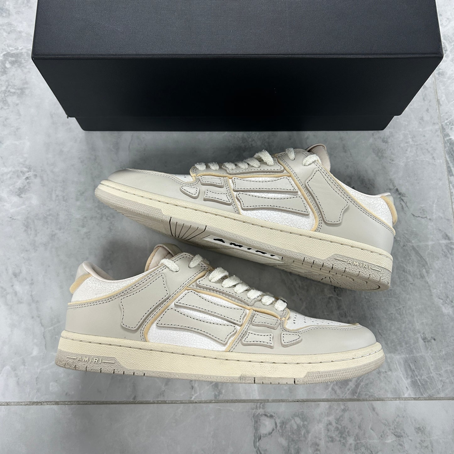 Amiri Skel Top Low 'Collegiate - Birch White' (USED)