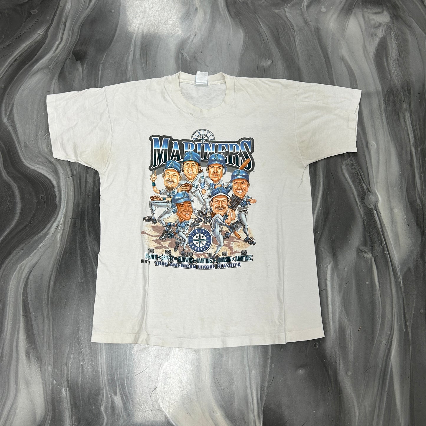 Vintage Mariners Bobble Heads Tee