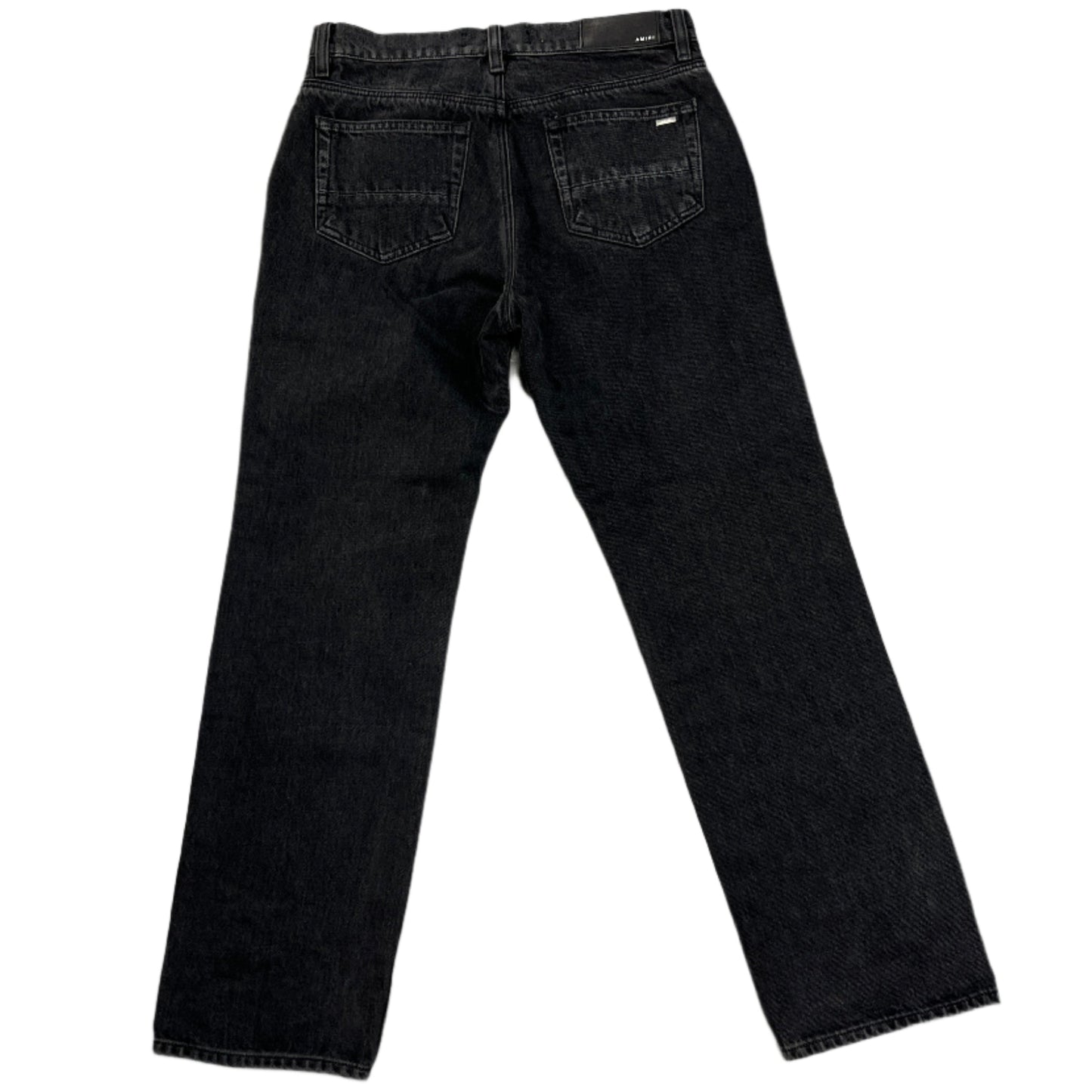 Amiri Black Straight Leg Denim Jeans