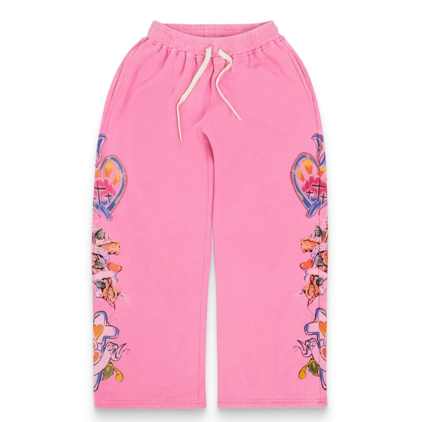 We Are Righteous Risen King sweatpants in pink