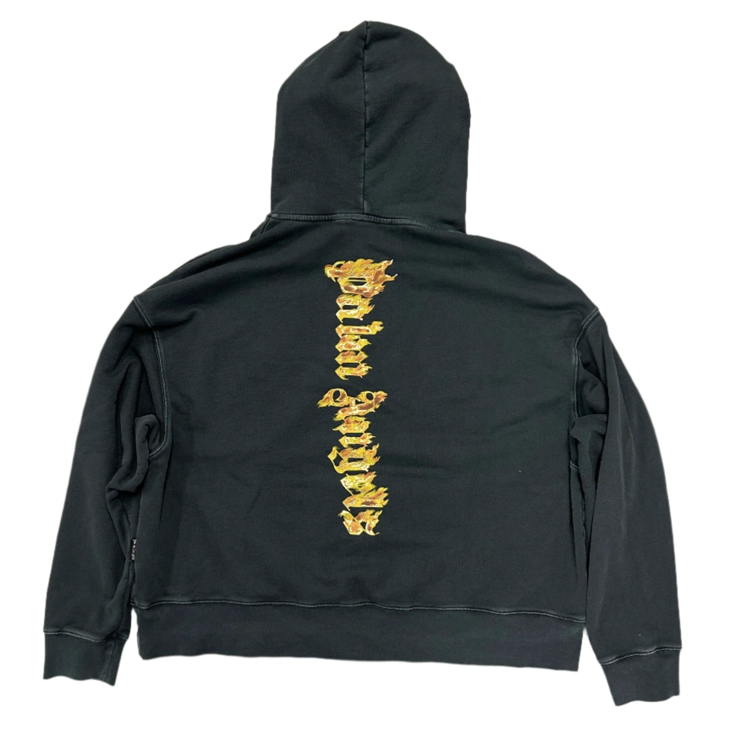 Palm Angels Burning Palm Hoodie Black