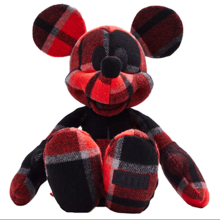 Kith x Disney Large Mickey Plush Plaid