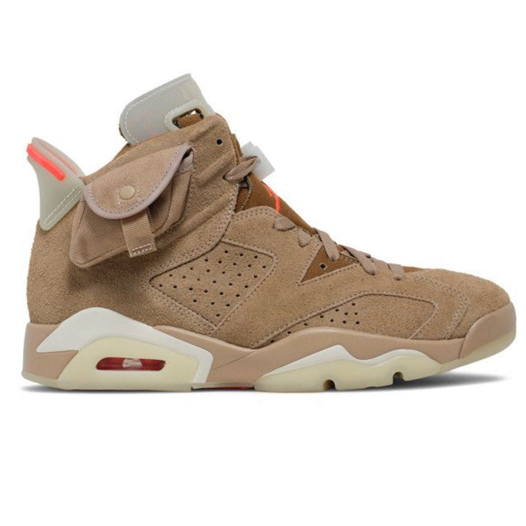 Air Jordan 6 Retro Travis Scott British Khaki sneaker — Cold Shoulder Kicks Palm Beach