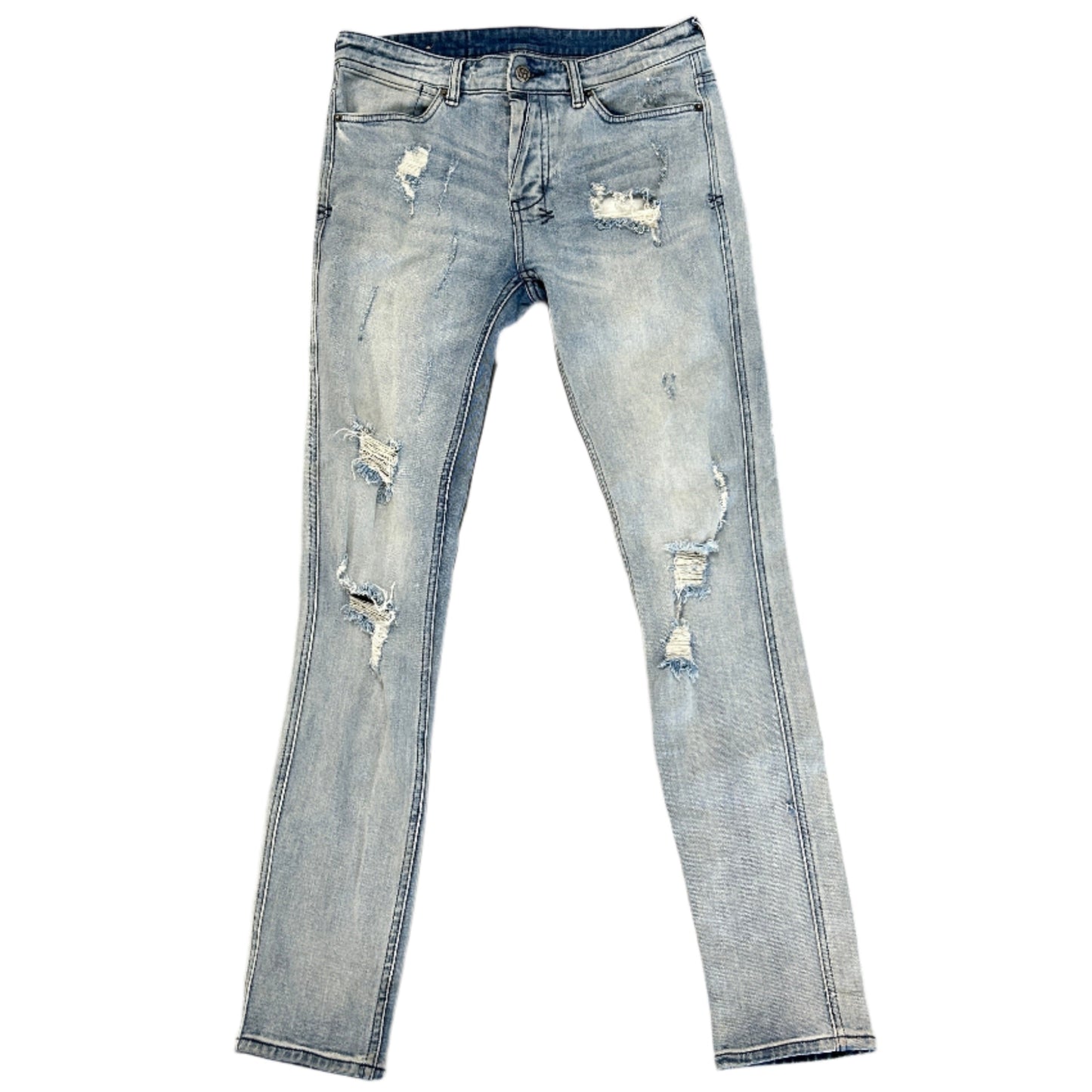 Ksubi Van Winkle Trashed 098 Light Wash Denim