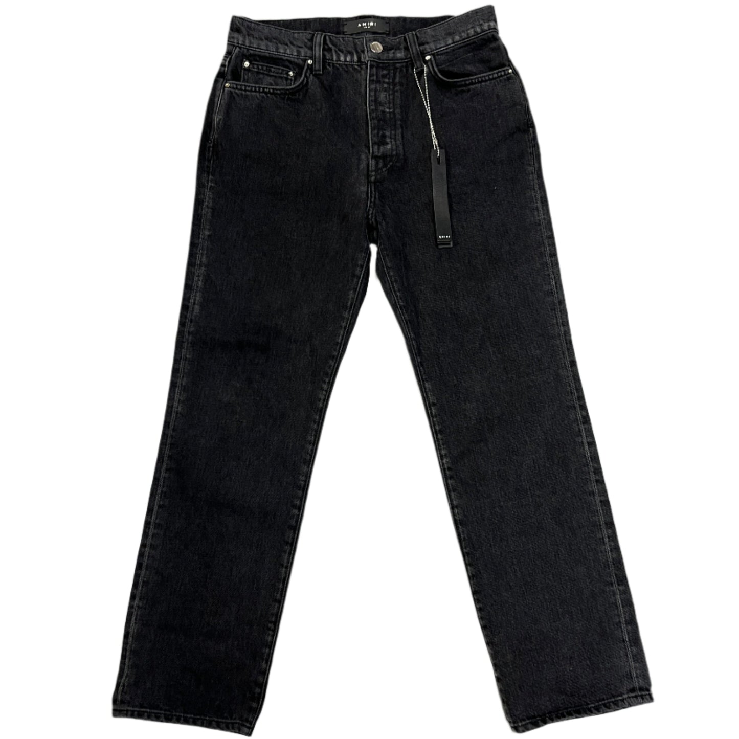 Amiri Black Straight Leg Denim Jeans