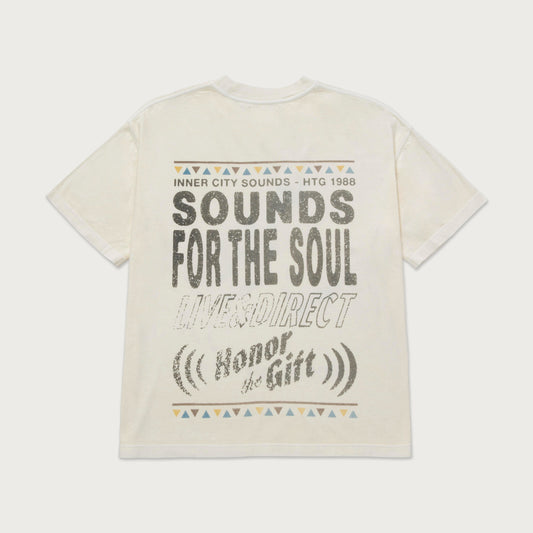 Honor The Gift Live and Direct Tee in cream — view 2