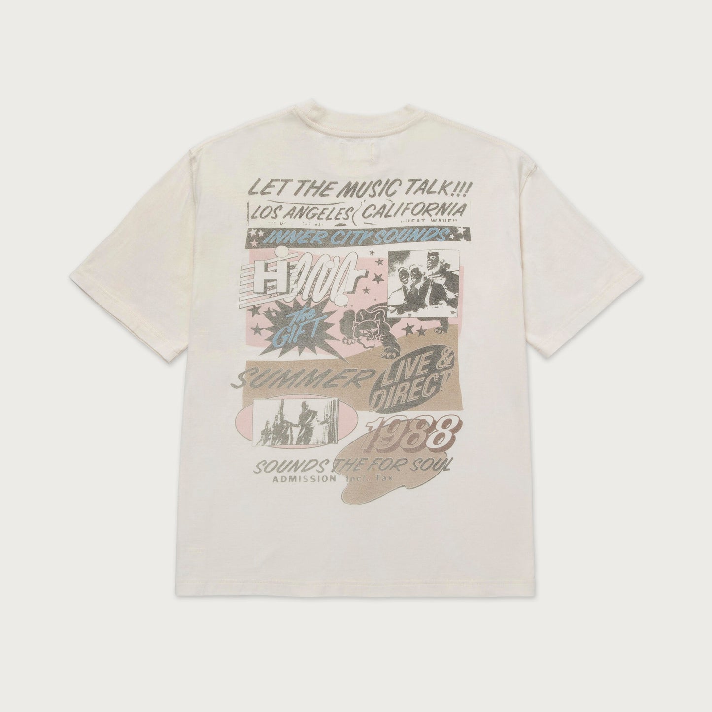 HTG MUSIC LANGUAGE TEE - CREAM