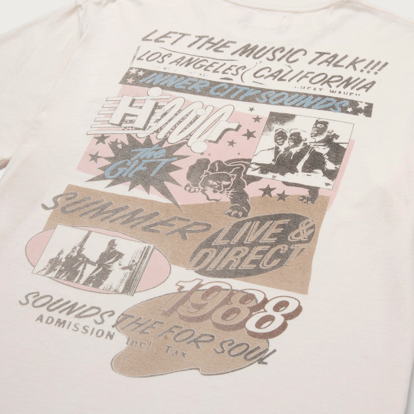 HTG MUSIC LANGUAGE TEE - CREAM