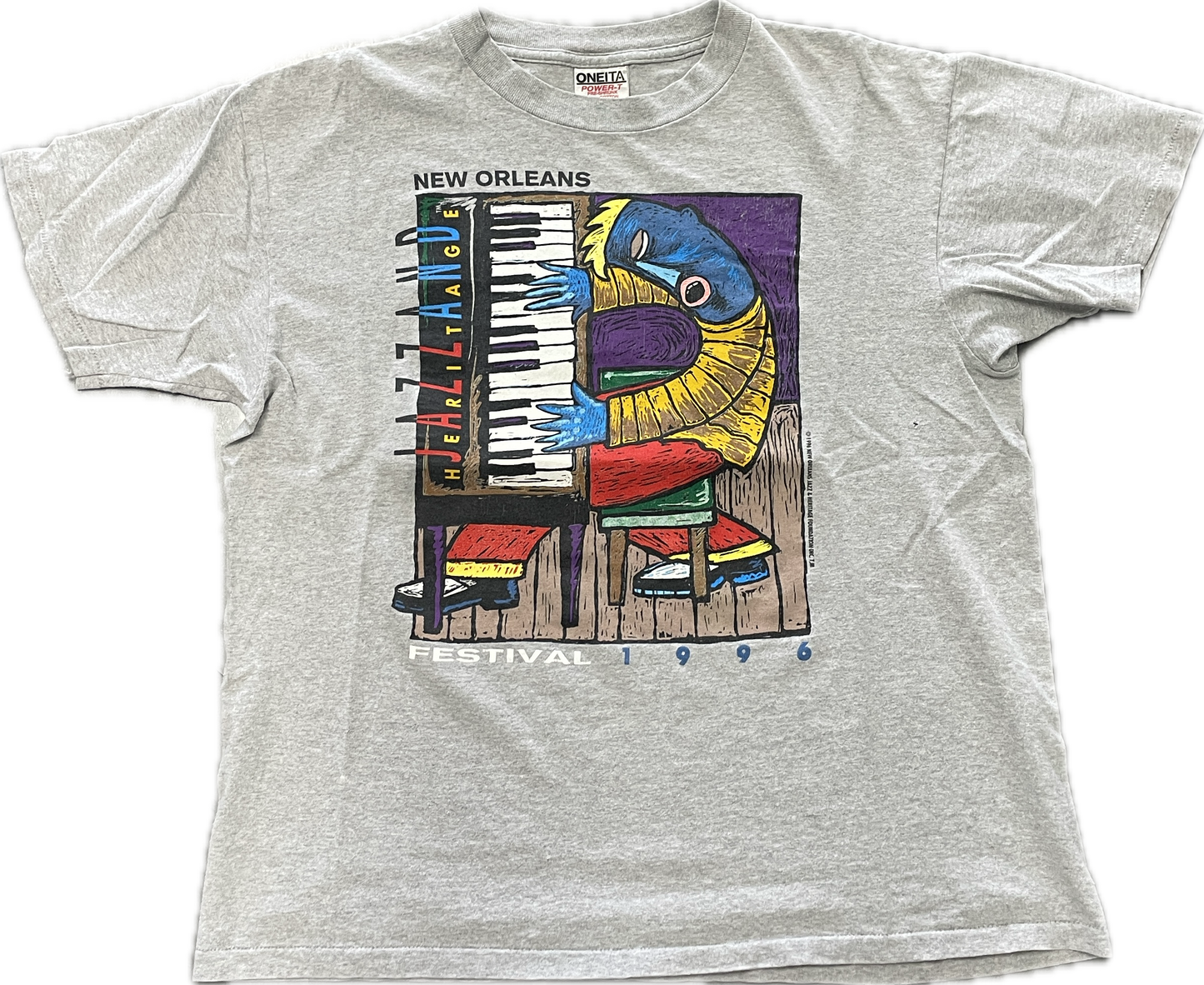 Camiseta vintage del Festival de Jazz de Nueva Orleans