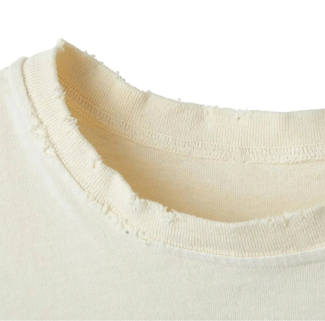 Stile De Amor Cream Monalisa Tee — back — Cold Shoulder Kicks Palm Beach