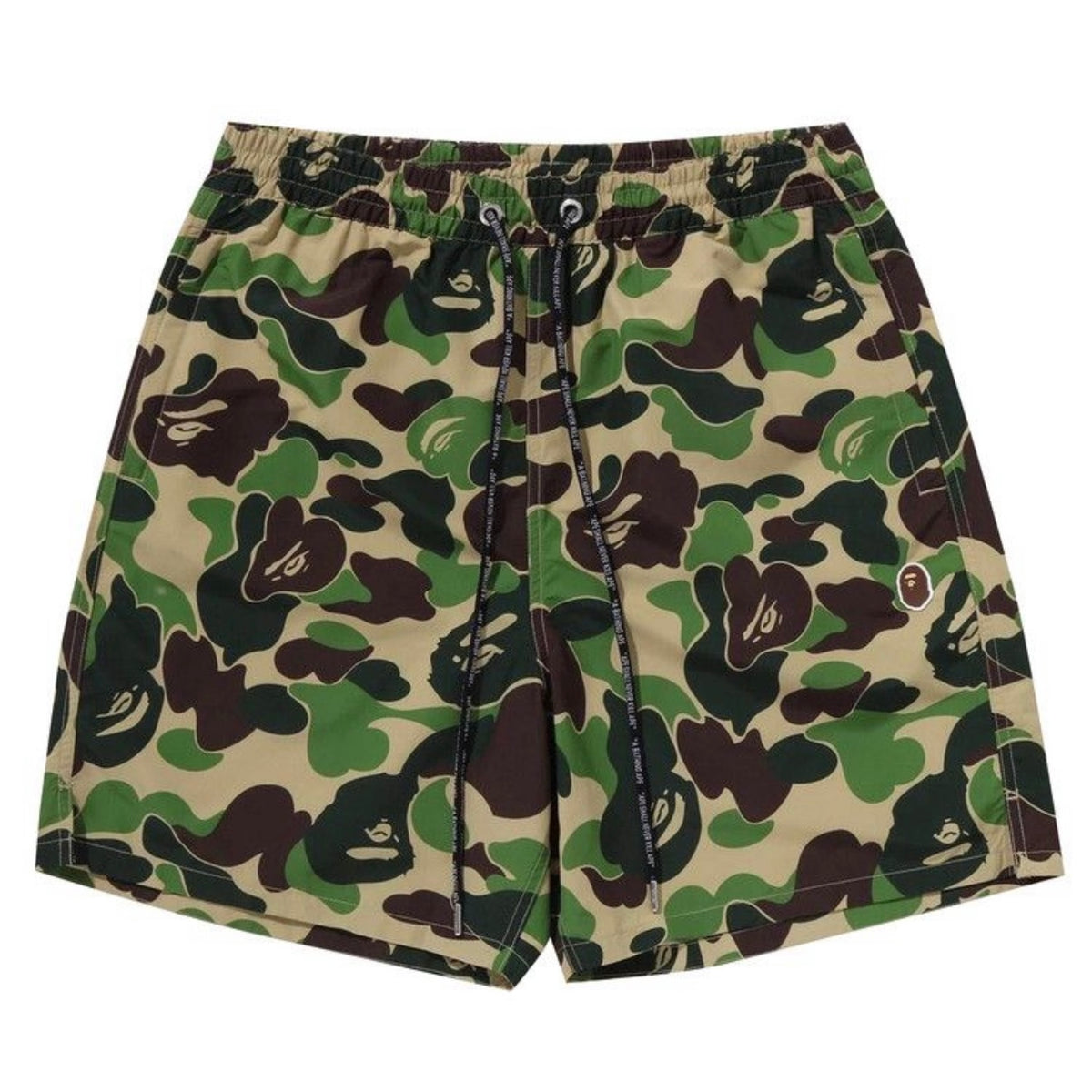 BAPE ABC Camo One Point Relaxed Fit Water Shorts Green