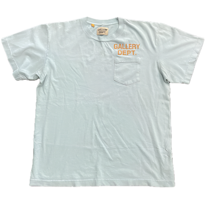 Gallery Dept Tee Shirt Blue & Orange