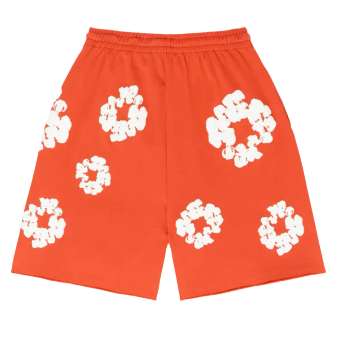 Denim Tears The Cotton Wreath Shorts Orange
