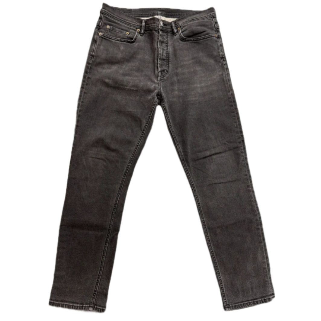 Acne Studios Black Straight Leg Denim